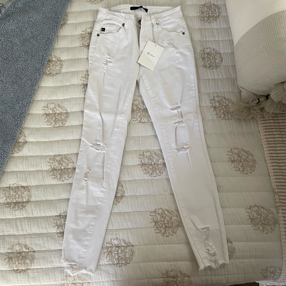 White Ripped Jeans